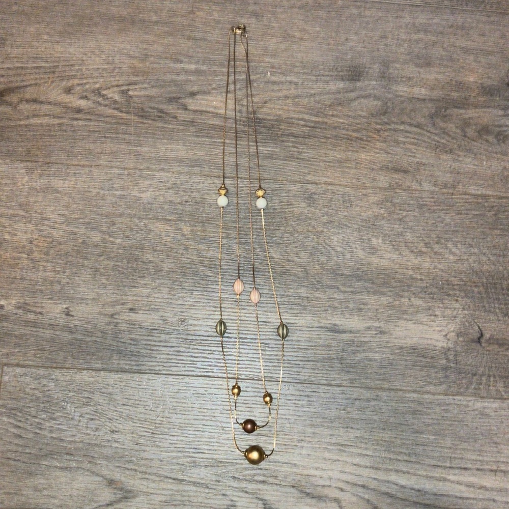 Elegant Gold Multi-Layer Necklace